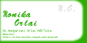 monika orlai business card